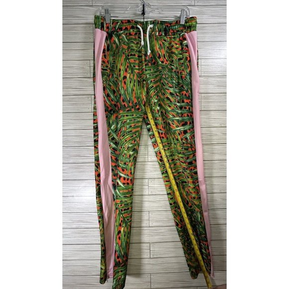 Chloe Deschanel Ateliers De ModJungle Watermelon Pink Stripe Sweatpants Sz L/XL‎ - Picture 9 of 9
